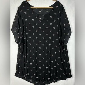 🐈‍⬛ Torrid 6X Black Cat Keyhole Top